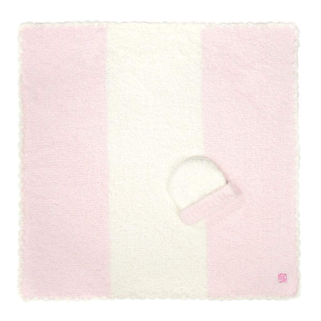 Kashwere Baby Blankets - Center Stripe with Cap