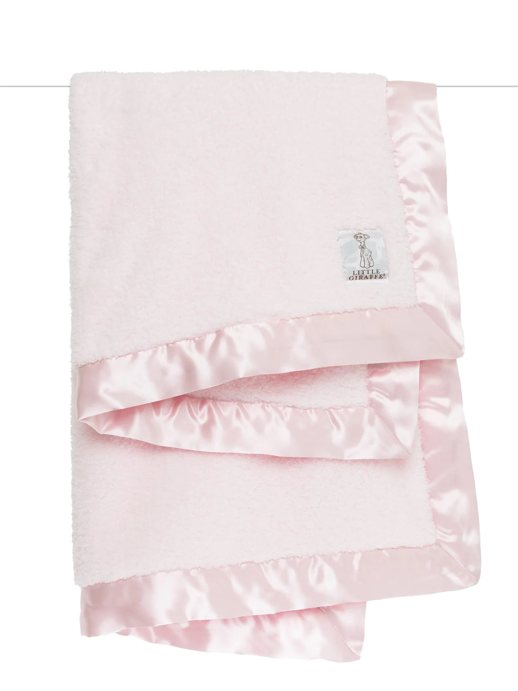 Little Giraffe Chenille and Satin Trim Baby Blanket - The Monogram Shoppe