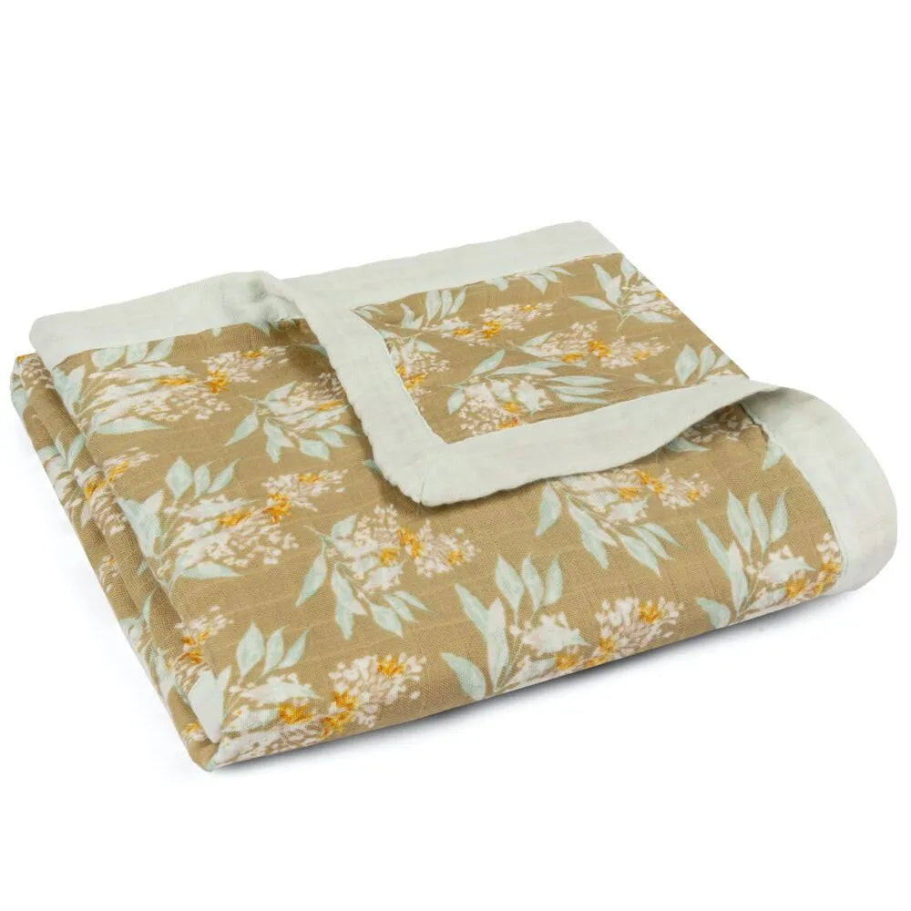 Milkbarn Organic Bamboo Lovey Three-Layer Muslin Blanket - The Monogram Shoppe