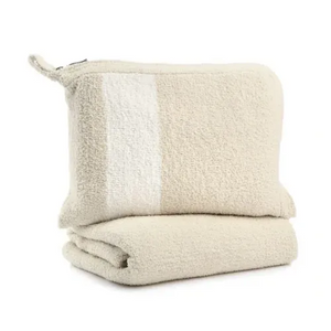 Kashwere Stripe & Solid Travel Blanket Set - The Monogram Shoppe