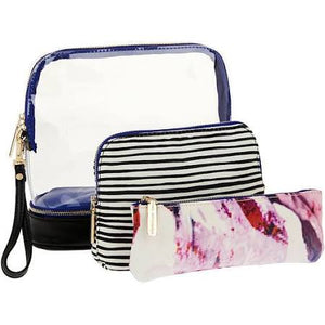 3-in-1 Cosmetic Bag - The Monogram Shoppe
