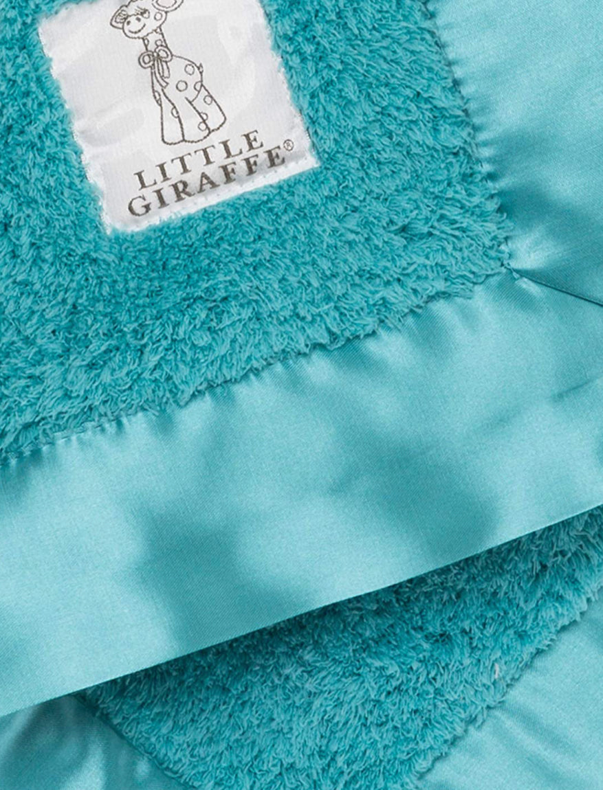 Little giraffe blue blanket hot sale