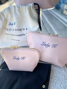 KUSSHI Fabric Makeup Bags - The Monogram Shoppe